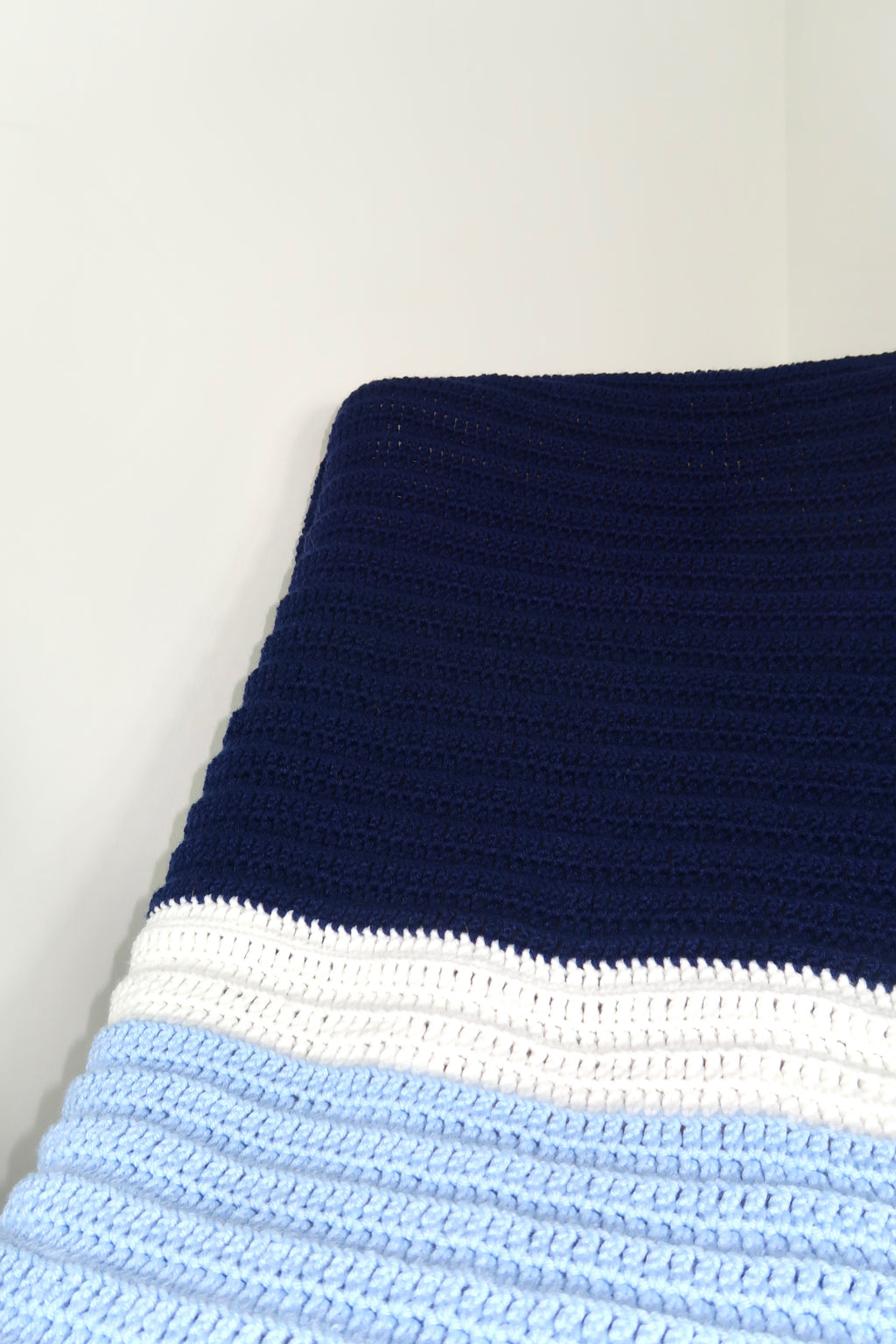 Blue Block Throw Blanket