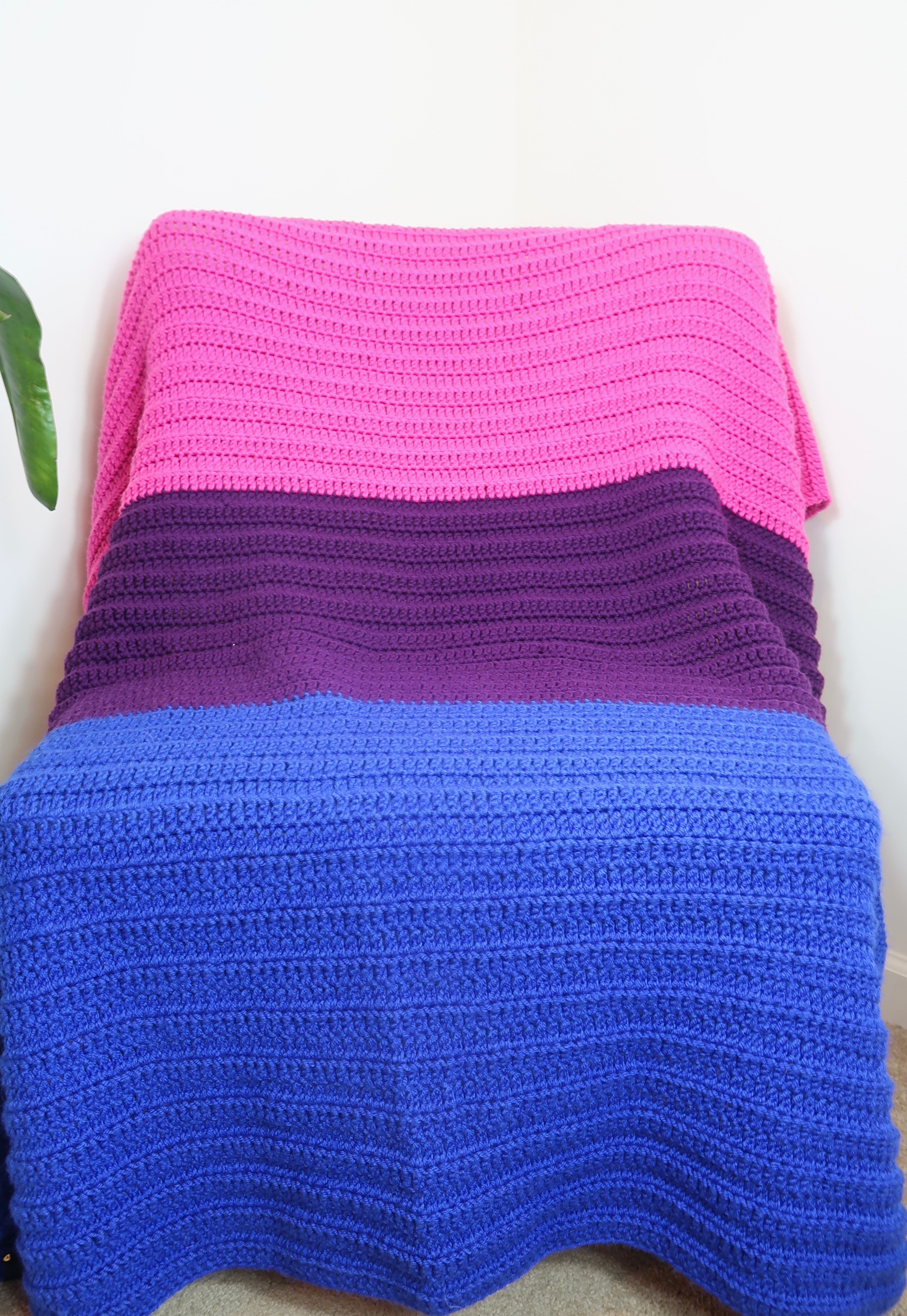Bi-Sexual Pride Flag inspired Blanket