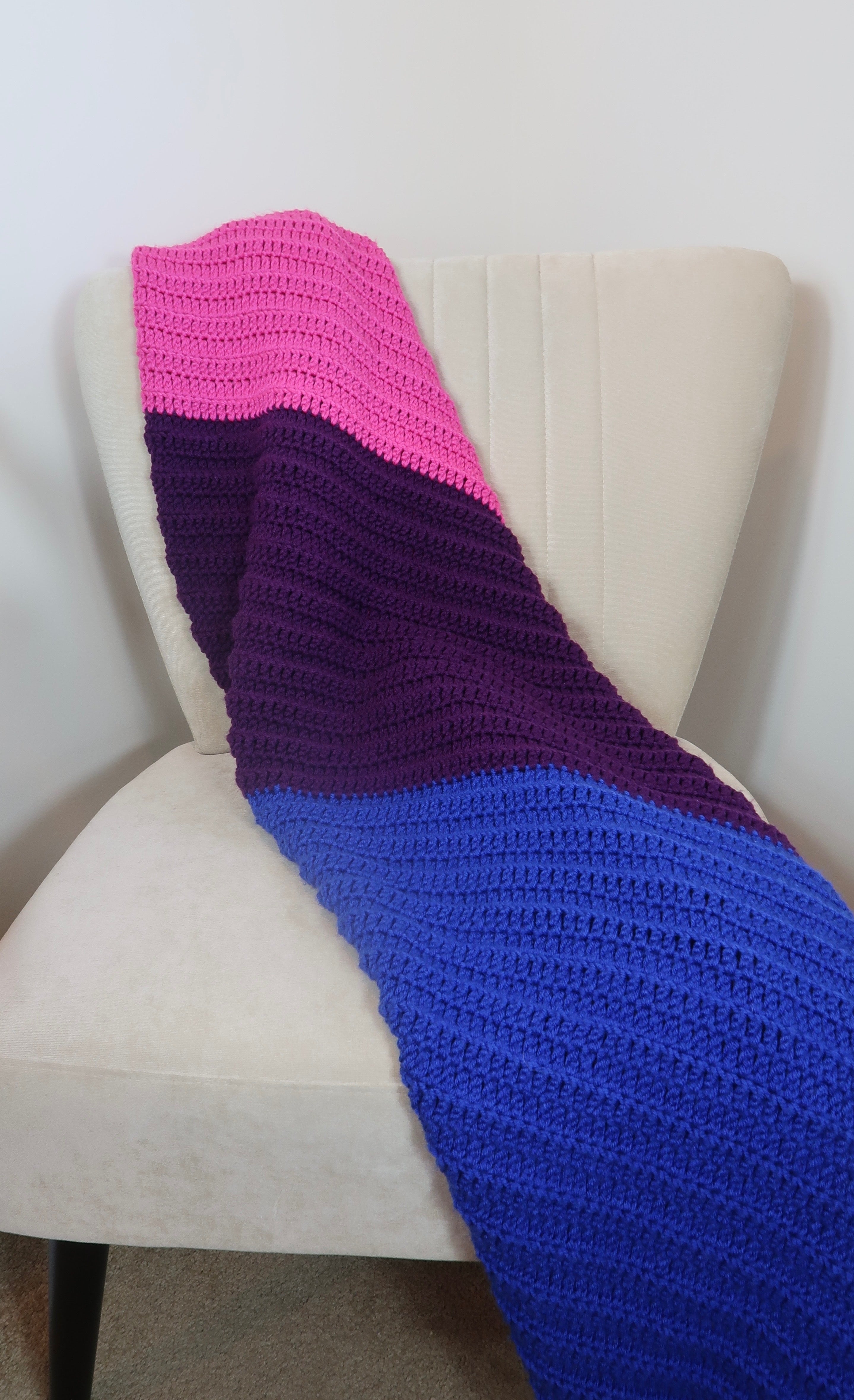 Bi-Sexual Pride Flag inspired Blanket