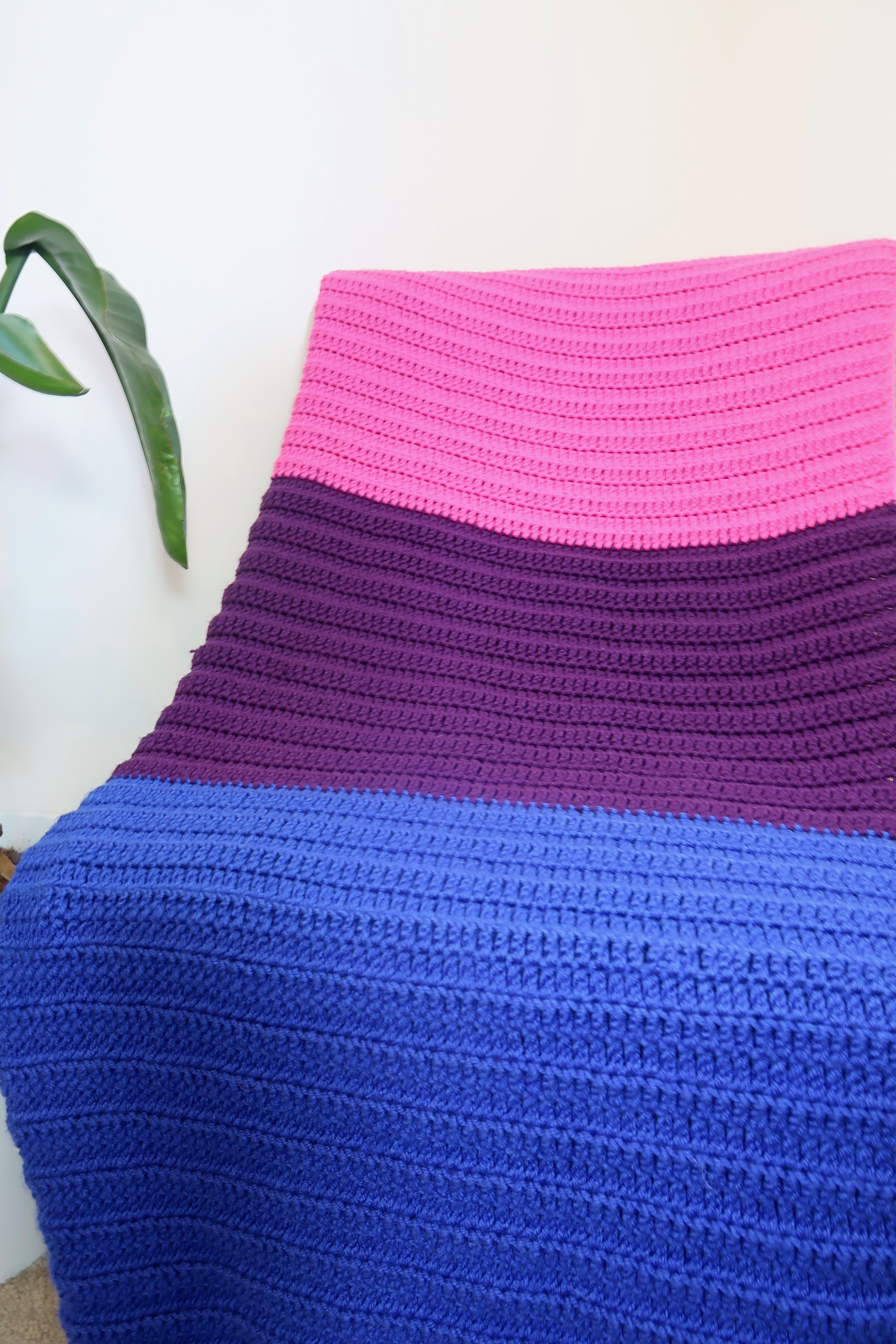 Bi-Sexual Pride Flag inspired Blanket