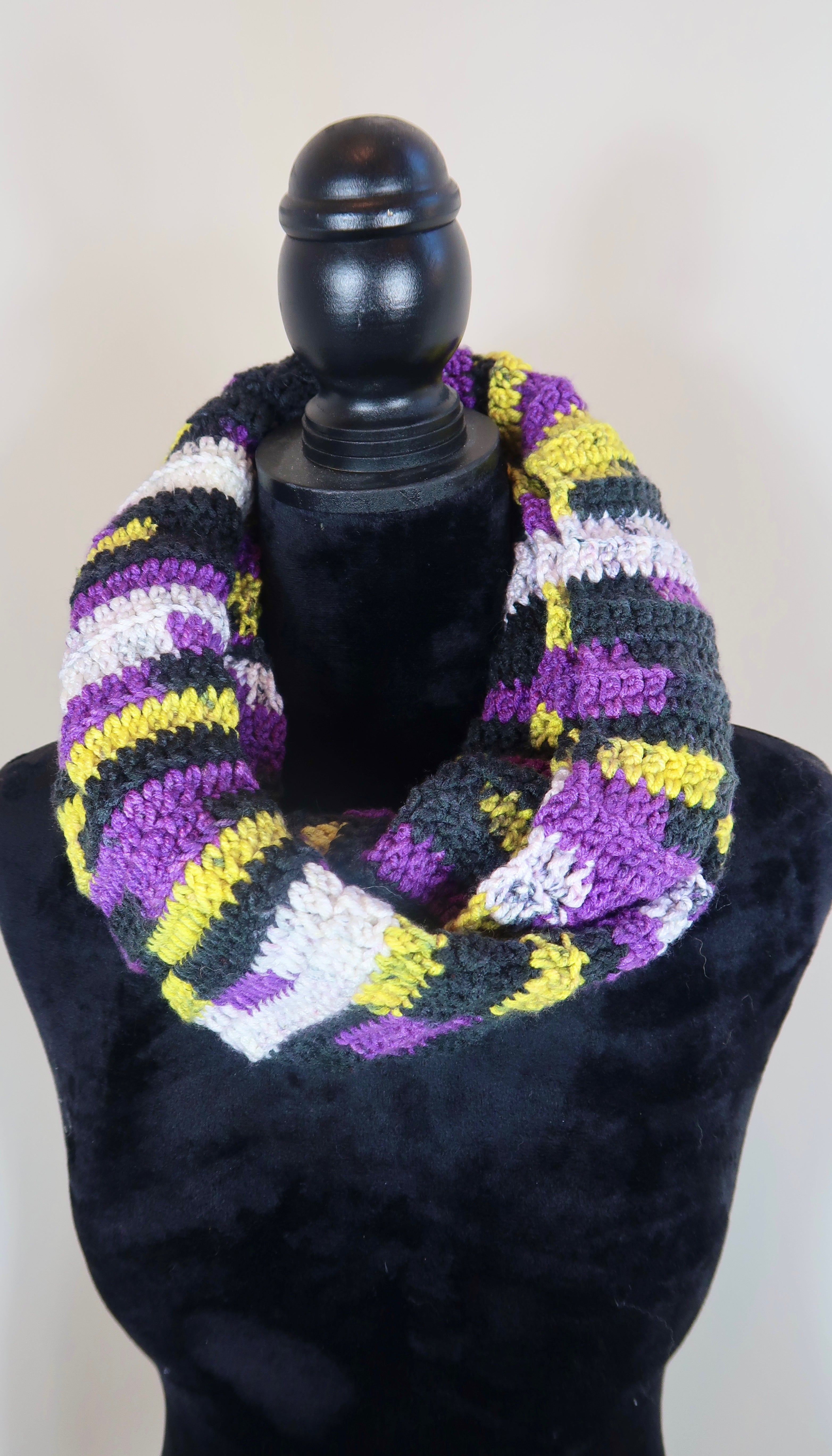 Handmade Infinity Scarf, Can Double as a Headcover