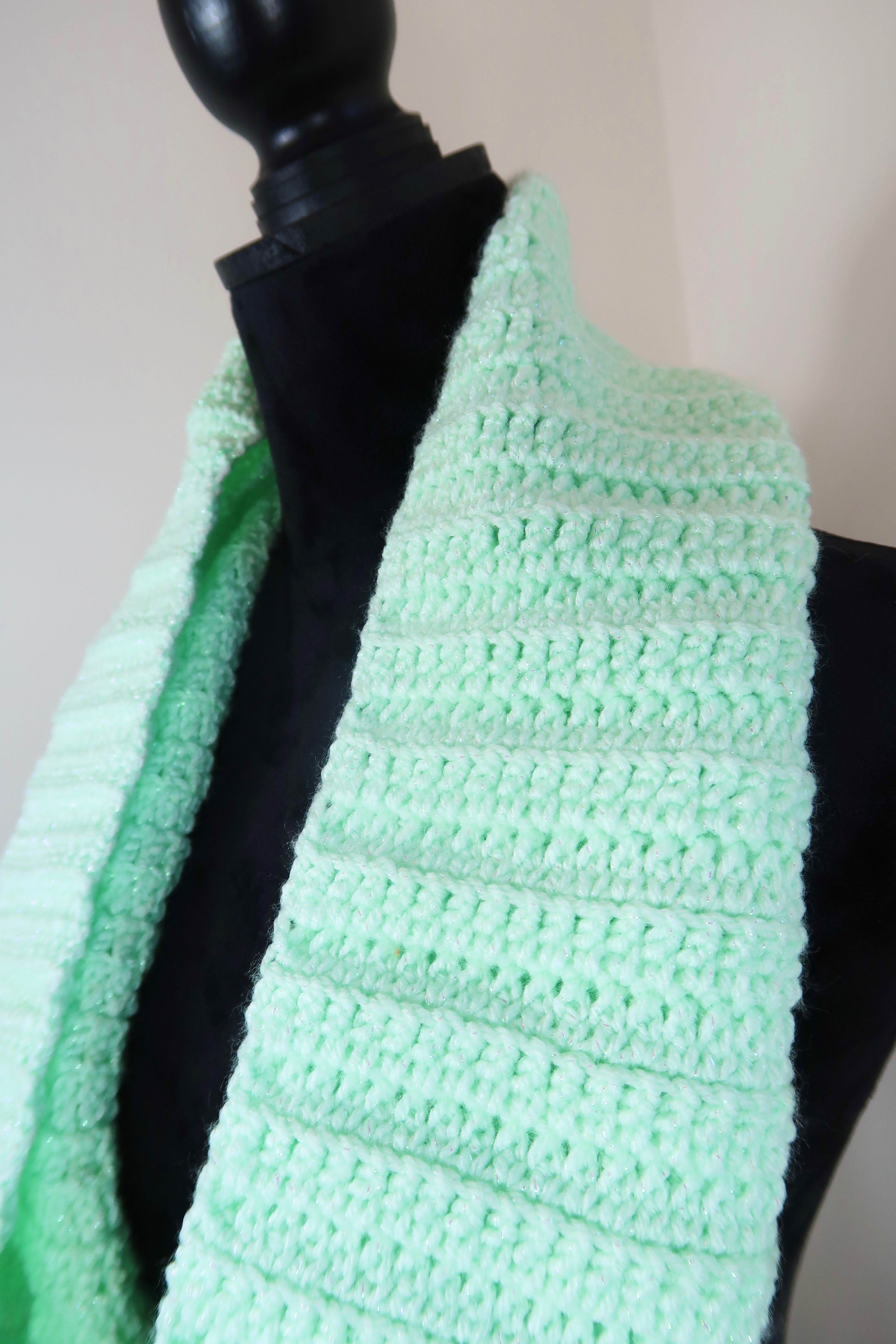 Mint Green Infinity Scarf/Head Cover