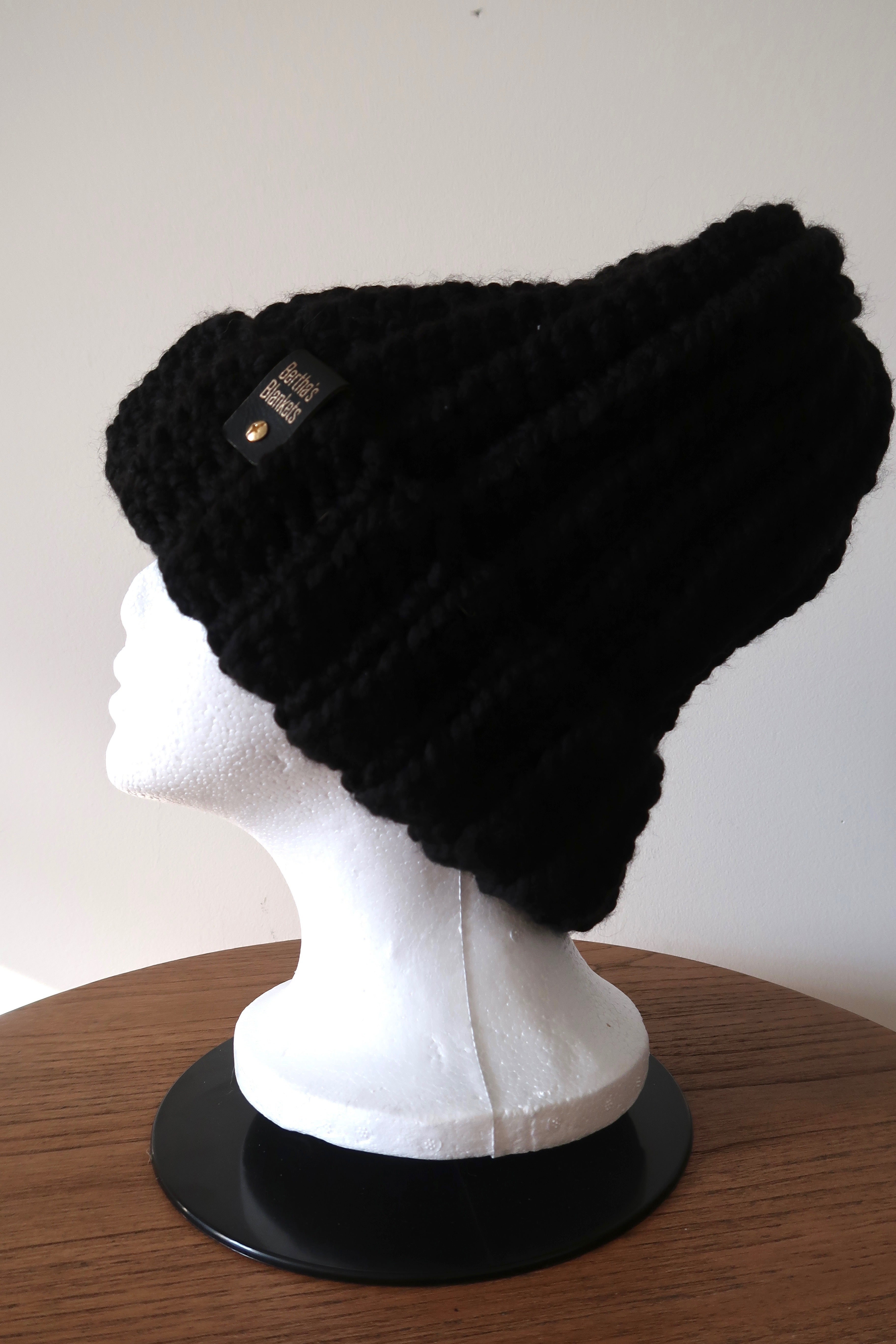 Black Wool Hat