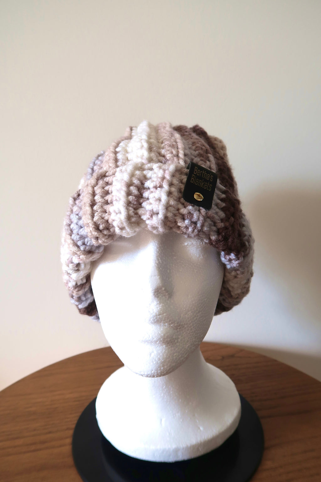 Brown Mareled Wool Hat