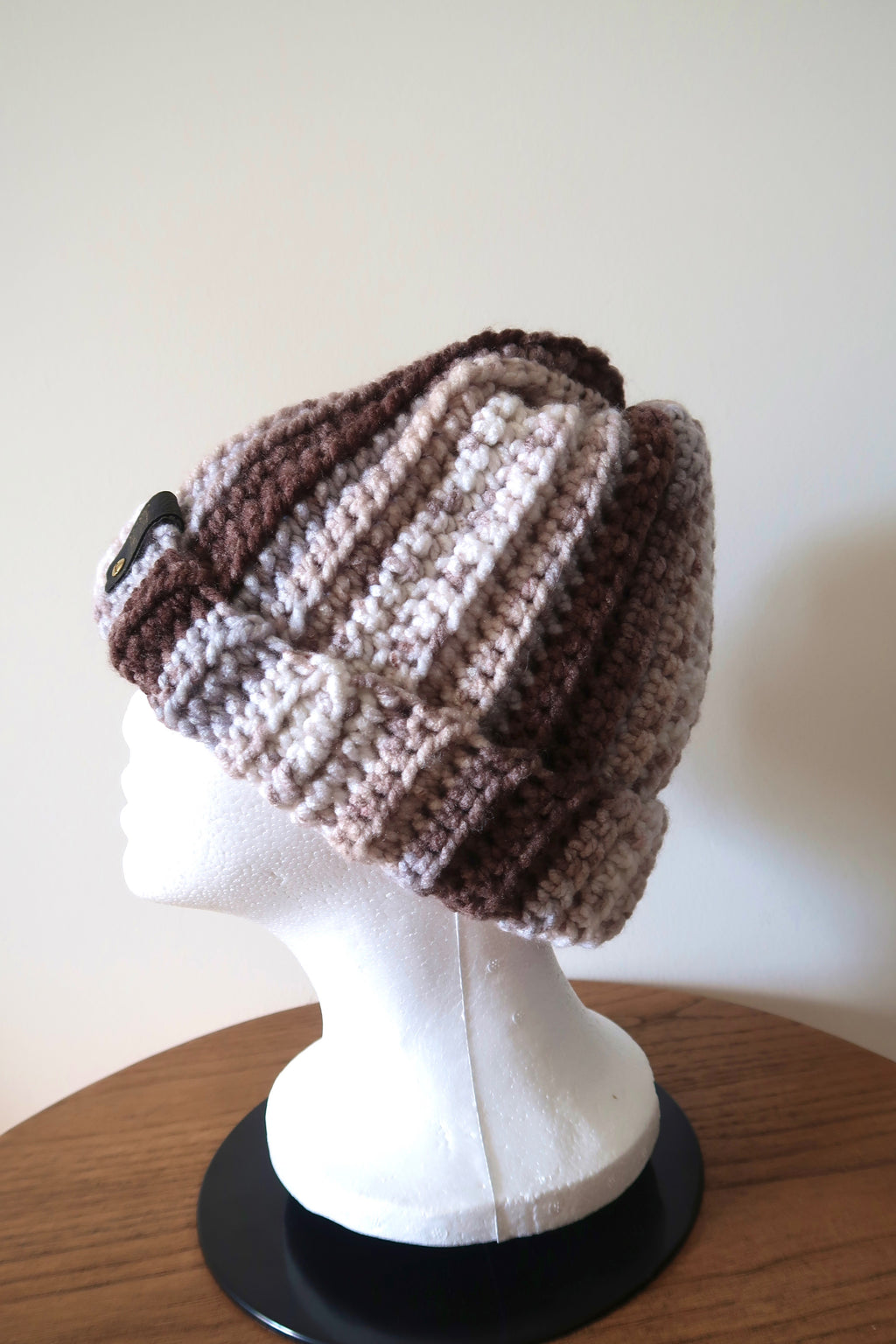 Brown Mareled Wool Hat