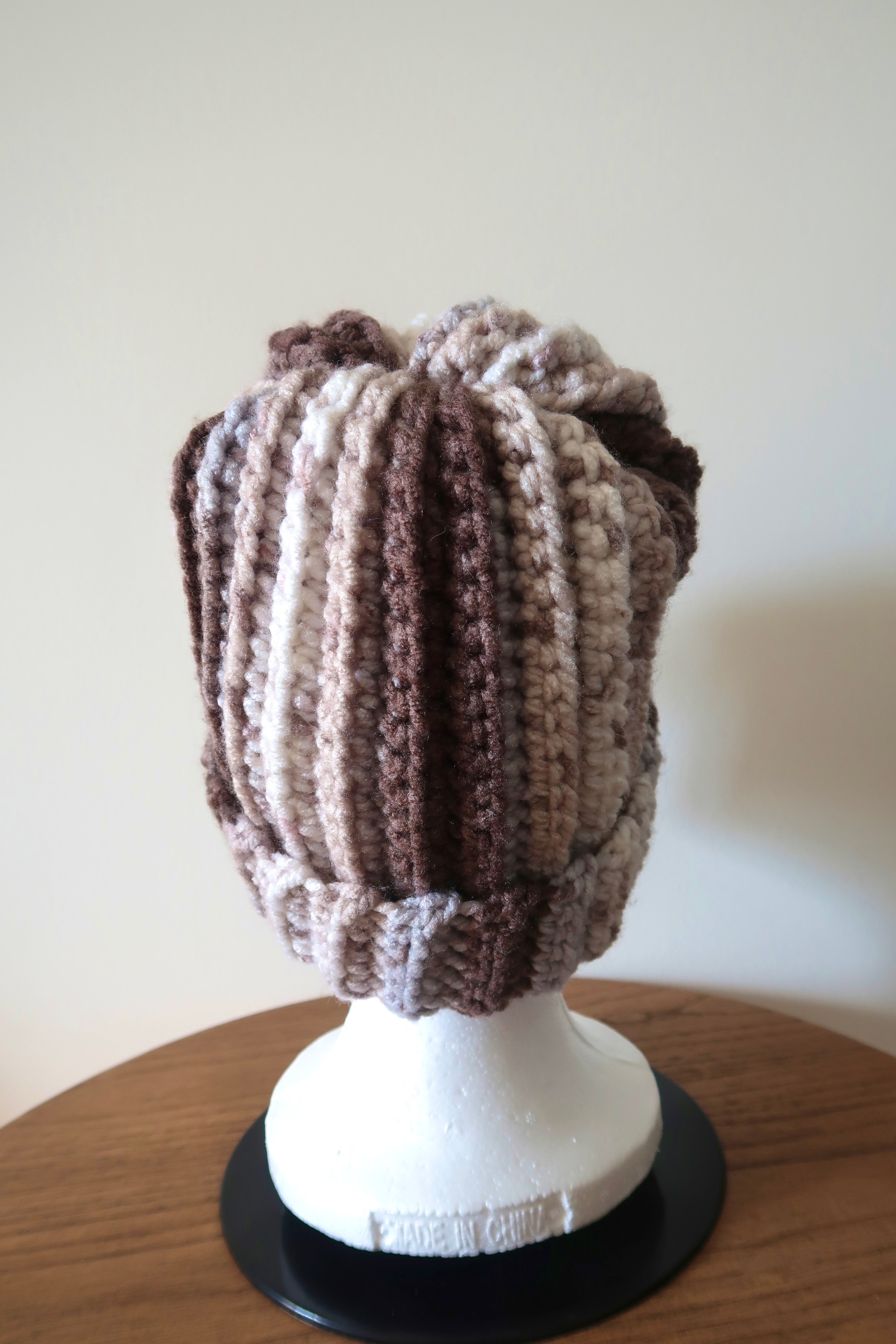 Brown Mareled Wool Hat
